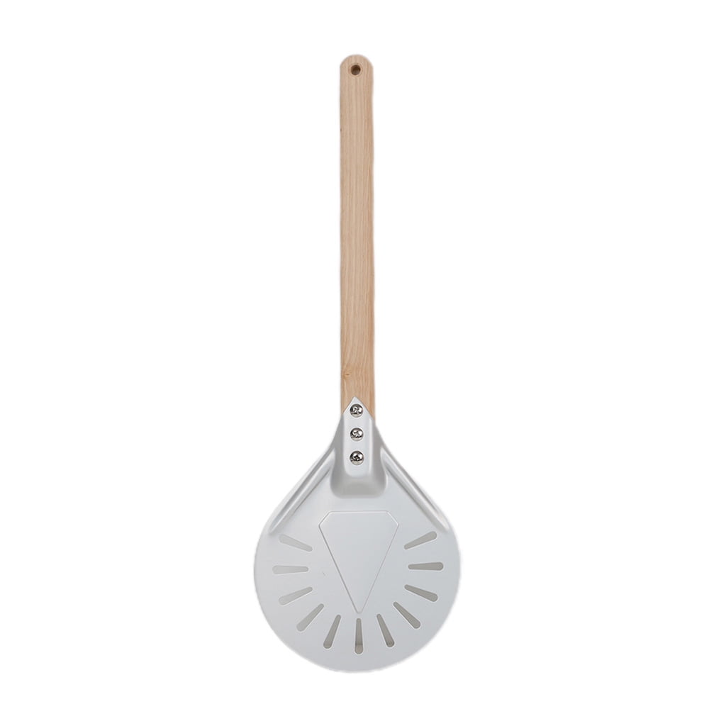 TRINGKY Perforated Pizza Peel Turning Homemade Pizza Peel Wooden