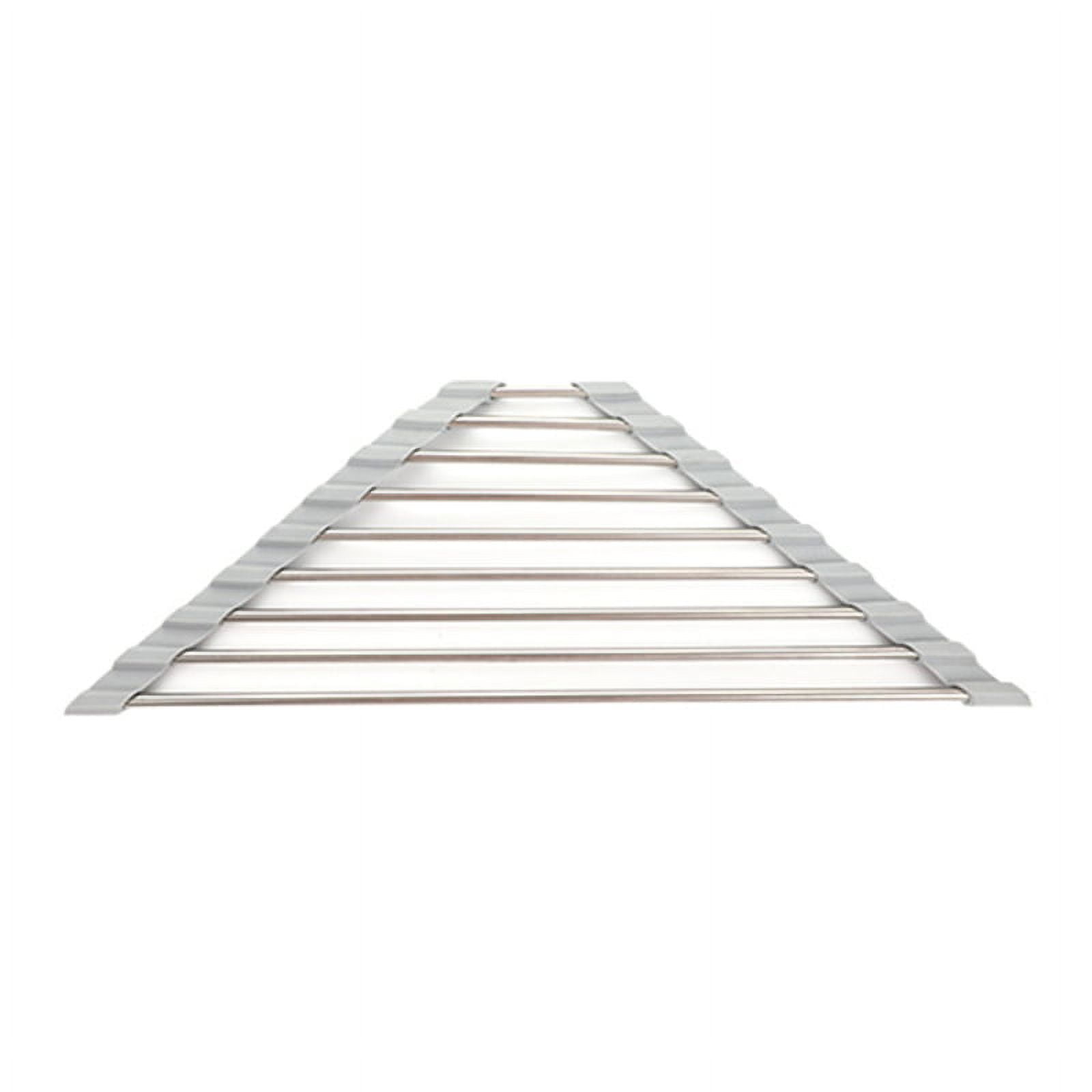 TRINGKY Roll Up for Triangle Dish Drying Rack for Sink Corner Over the ...