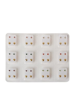 Tiny Cartilage Stud Earrings Set for Women Men Star CZ Small Screwback Flat Back Stud Earrings Stainless Steel Earrings