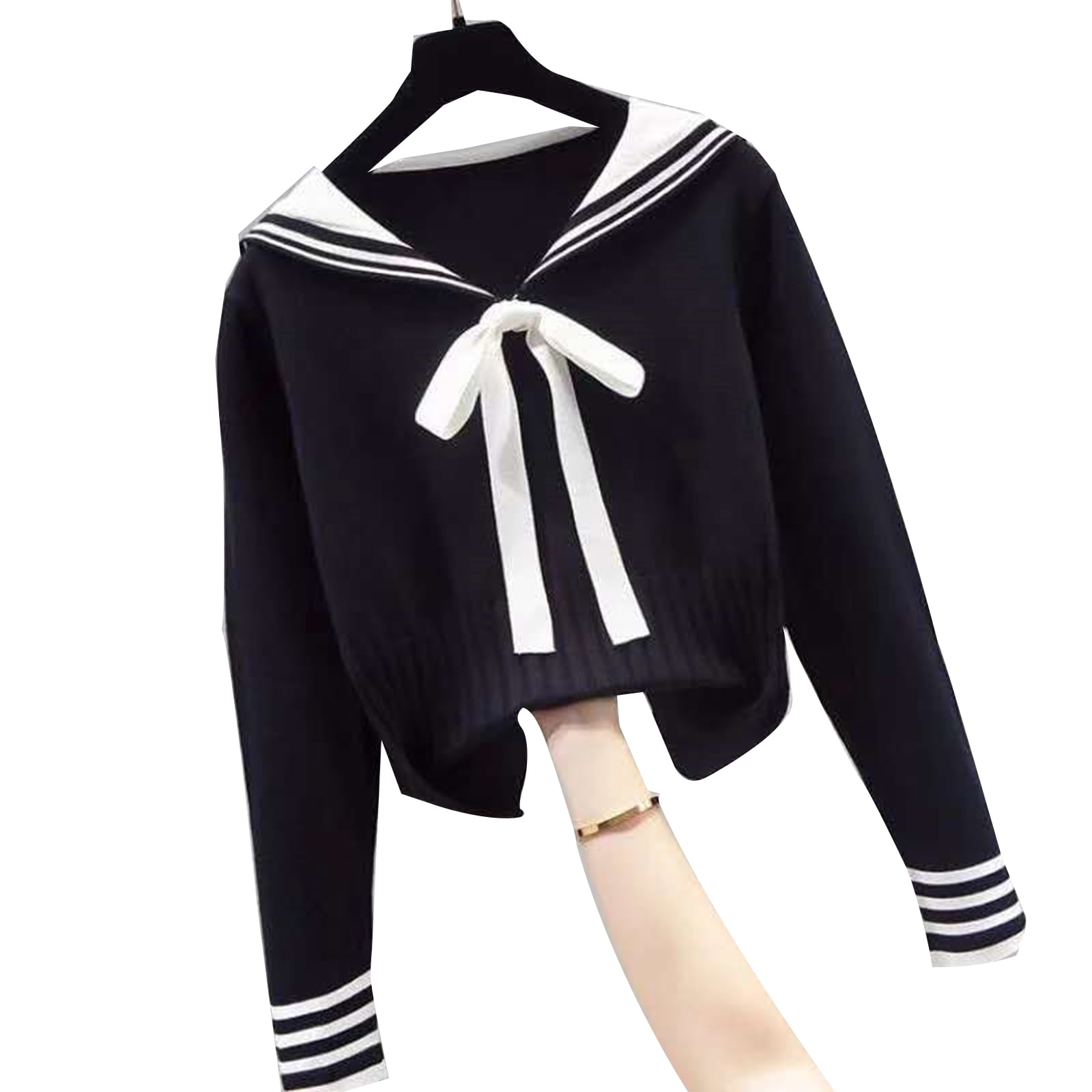 SAİLOR COLLAR KNİTTED SWEATER