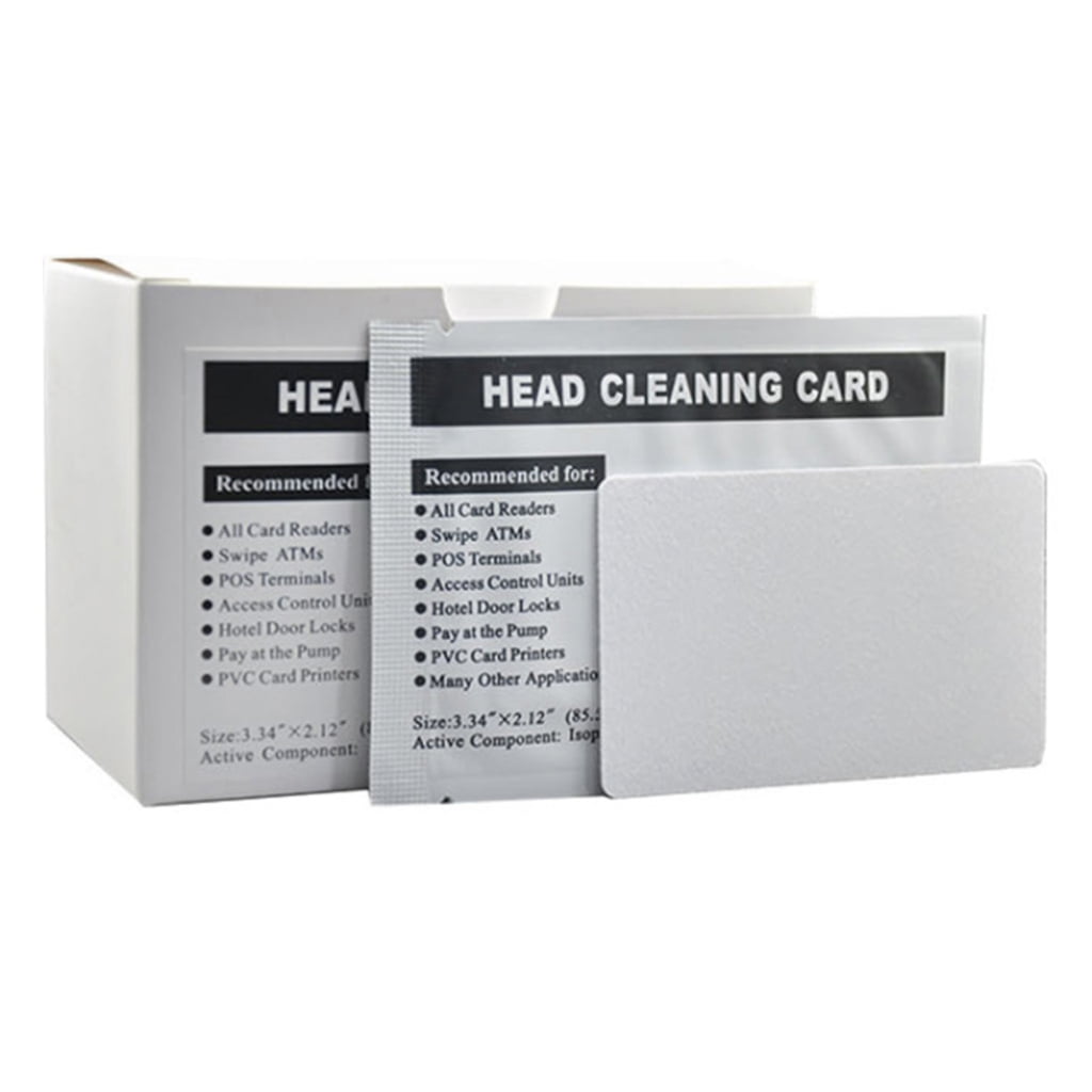 TRINGKY for Head Cleaning Card Dual Side Card Reader Cleaner for POS