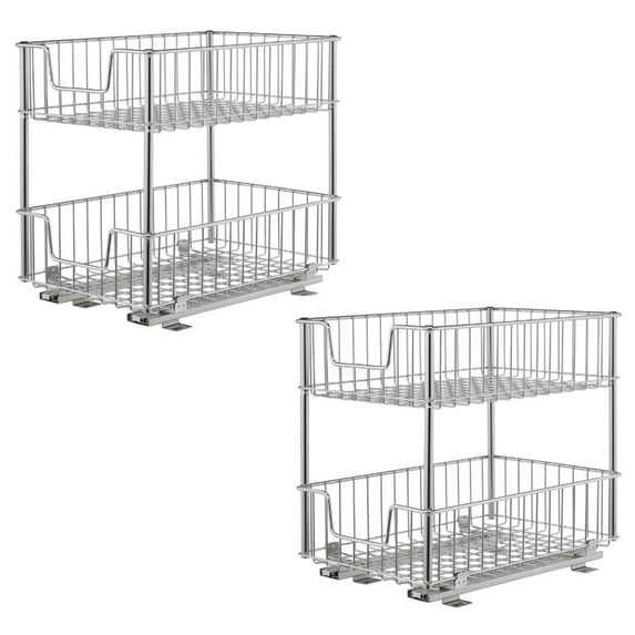 TRINITY 2-Tier Sliding Drawer, 2-Pack