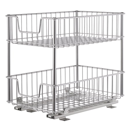 TRINITY 2-Tier Sliding Drawer - Chrome