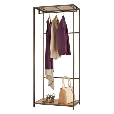 TRINITY - 30x20x72 Bamboo Garment Rack Bronze Anthracite - Bronze Anthracite®