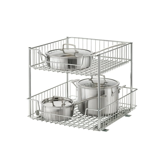 TRINITY EcoStorage® | 2-Tier Large Sliding Drawer | Chrome