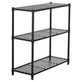 TRINITY EcoStorage 3 Tier Adjustable Flat Slat Wire Shelving, Dark Bronze