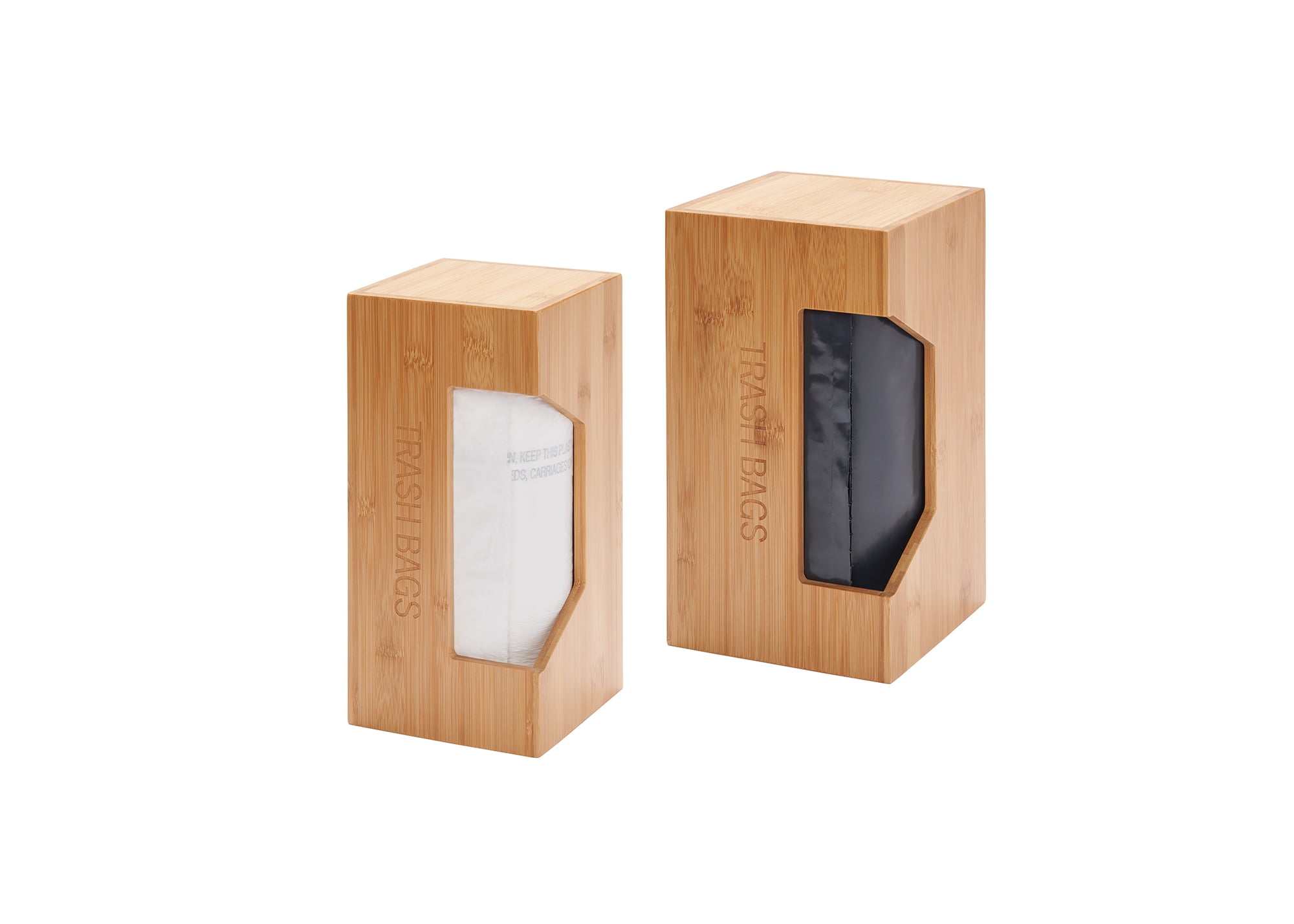 TRINITY EcoStorage | Bamboo Trash Bag Dispenser | Set of 2