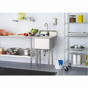 TRINITY EcoStorage  Stainless Steel Utility Sink w/ Faucet, NSF