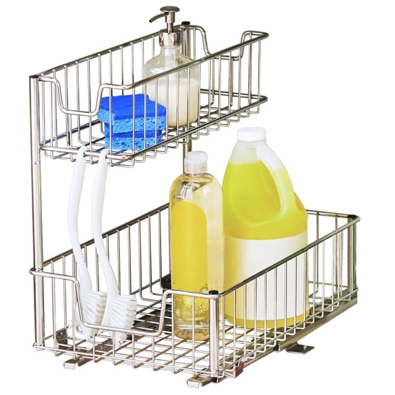 Trinity 1806291 Sliding Undersink Organizer with 2 Baskets