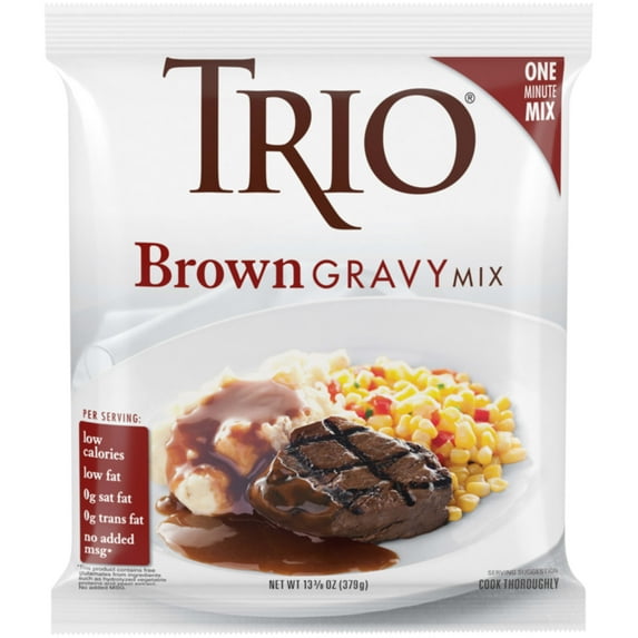 TRIO Low Calories, Low Fat Brown Gravy, 13.37 oz Packet