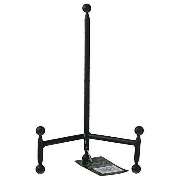 TRIPAR 12 Inch Modern Black Tripod Easel for Pictures, Artwork, Cookbooks, Platters, & Plates - Book Holder Display Easel