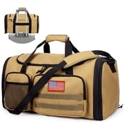 TRIPGEAR 21" 45L Expandable 2-in-1 Gym Duffle Bag for Men, Travel Backpack with Shoe & Wet Pocket, Overnight Carry-on Bag