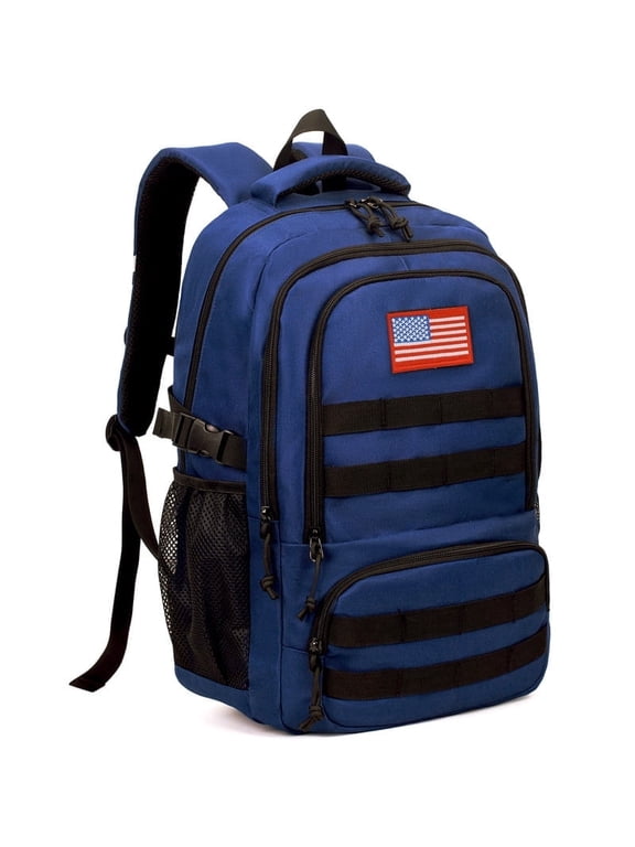 30L Camo Casual Backpack, Water-Resistant Laptop bag with Reflective Strips