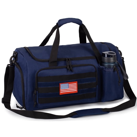TRIPGEAR Large 60L 2-in-1 Convertible Sports Bag, Multi-functional Travel Duffle with Shoe Compartment for Daily Use