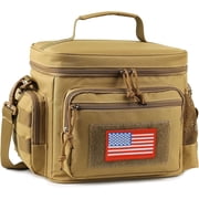 TRIPGEAR Mens Lunch Bag with Webbing Leakproof Insulated Cooler Bag with Adjustable Shoulder Strap