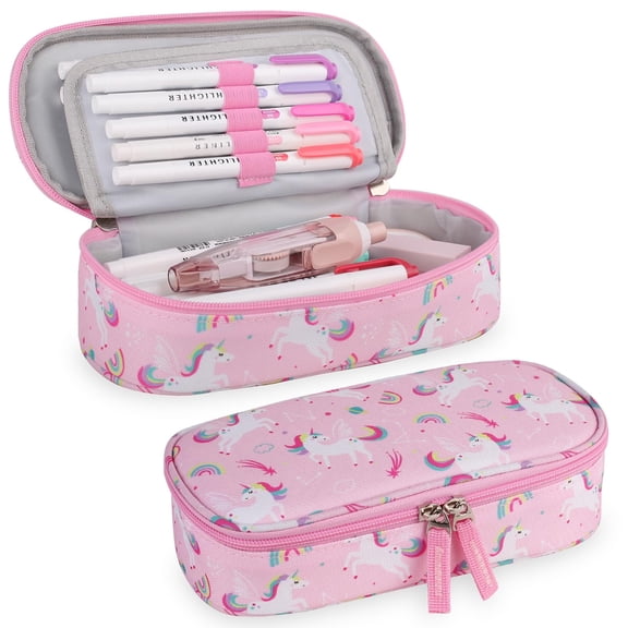 TRIPGEAR Pencil Case with Zipper,Large Capacity Pencil Pouch for School Office with Teens