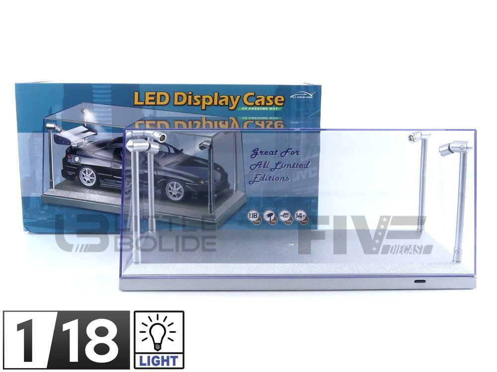 Voiture Miniature de Collection - JEWEL CASES 1/18 - DISPLAY CASE Show-Case 1/18 - Baseplate Black - Black - JC-L18BK - Maison