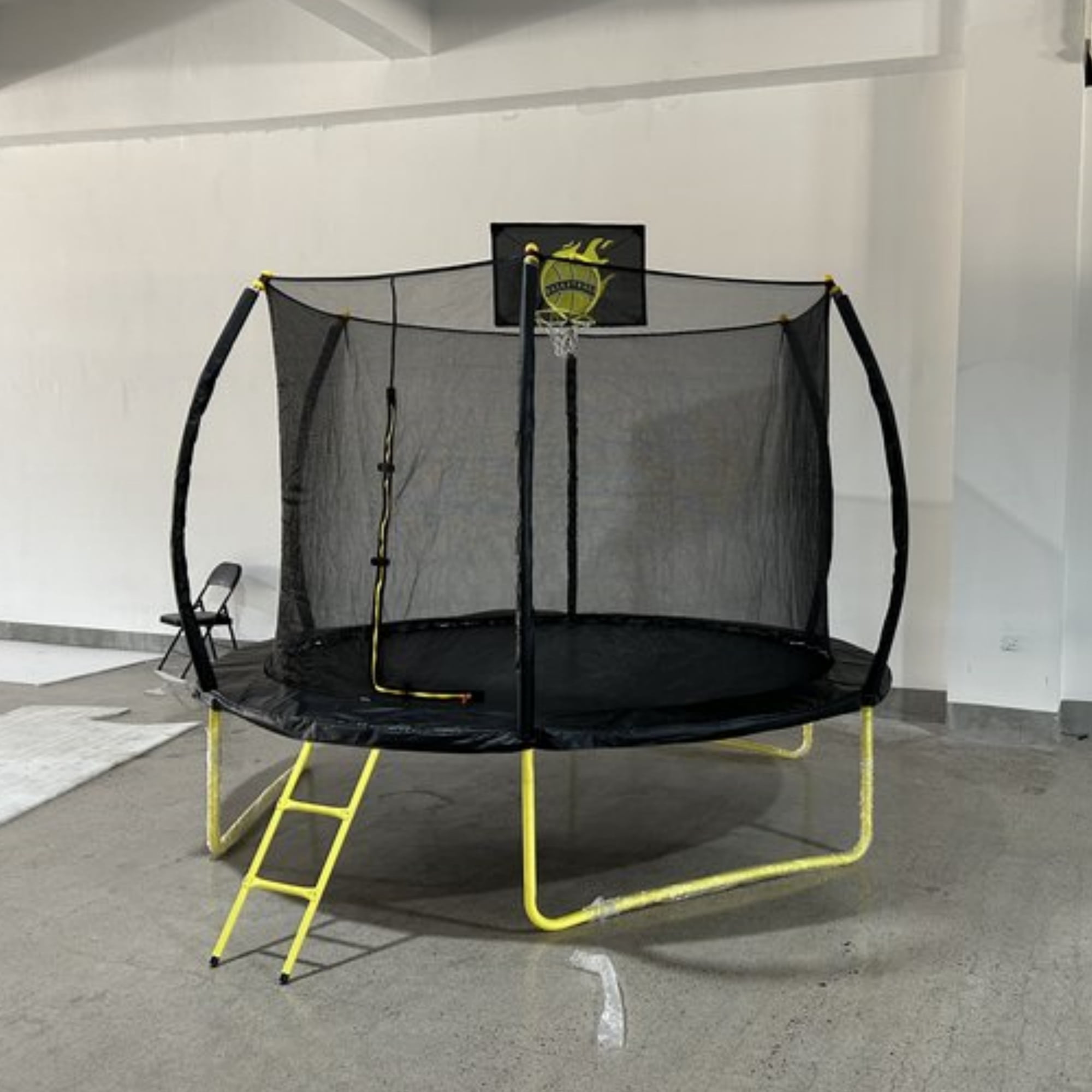 TRIPLE TREE 10FT Trampoline, Outdoor Recreational Trampolines with