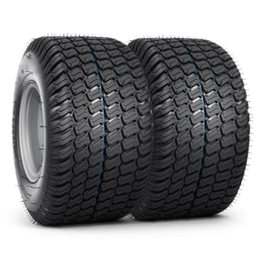 TRIPOWER 20x10.00-8 Lawn Mower Tires & Wheel, Set of 2, 4PR 4 Lug On 4" with Silver Rims Turf Garden Tire