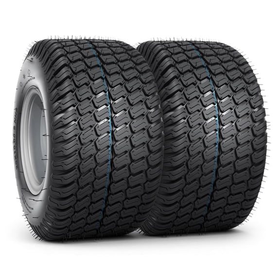 TRIPOWER 20x10.00-8 Lawn Mower Tires & Wheel, Set of 2, 4PR 4 Lug On 4" with Silver Rims Turf Garden Tire