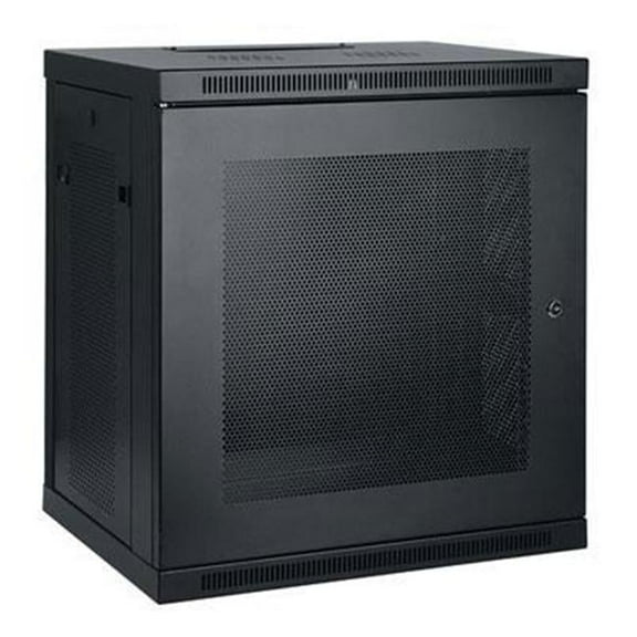 TRIPP LITE 25.1in.H x 23.6in.W x 17.7in.D 12U Wall Mount Rack Enclosure Cabinet - Black