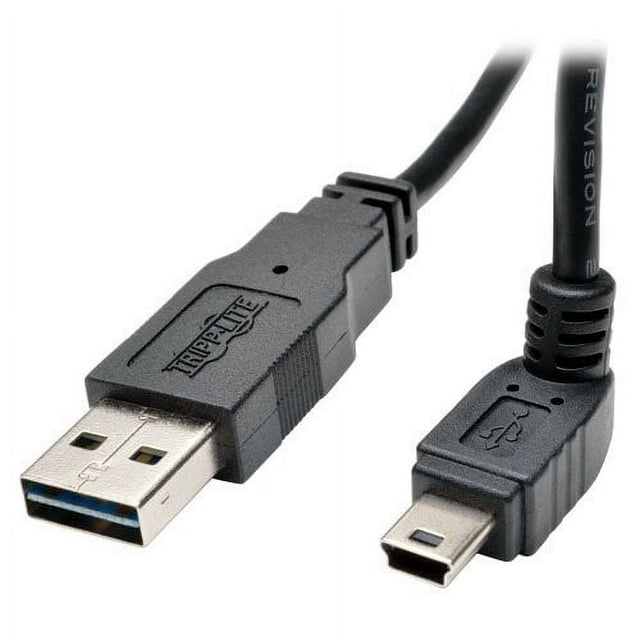 TRIPP LITE 6-Feet USB 2.0 Universal Reversible Cable A to Down 5-Pin Mini B, Black (UR030-006-DNB)