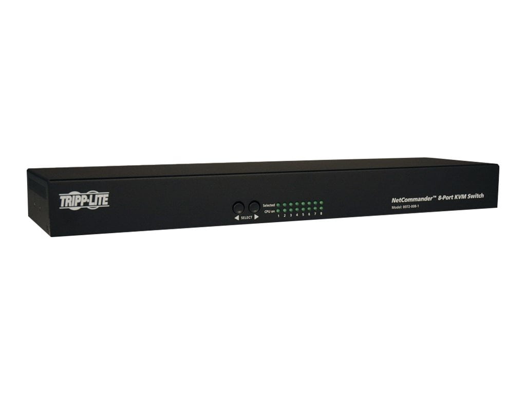 TRIPP LITE B072-008-1 8-Port NetCommander 1U Rackmount Cat5 KVM Switch