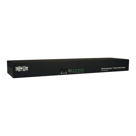 TRIPP LITE B072-008-1 8-Port NetCommander 1U Rackmount Cat5 KVM Switch