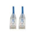thumbnail image 1 of Tripp Lite Cat6 UTP Patch Cable [RJ45] - M/M, Gigabit, Snagless, Molded, Slim, Blue, 8 in. (n201-s8n-bl), 1 of 3