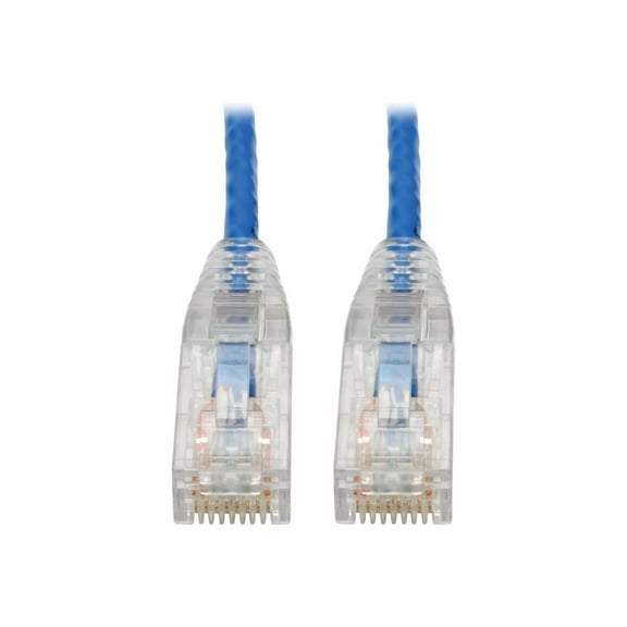 Tripp Lite Cat6 UTP Patch Cable [RJ45] - M/M, Gigabit, Snagless, Molded, Slim, Blue, 8 in. (n201-s8n-bl)