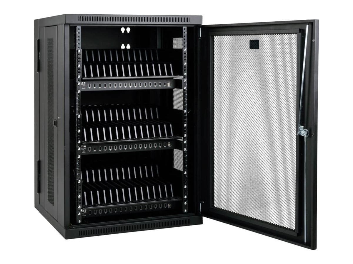 Eaton Tripp Lite Series 48-Port USB Tablet Charging Station - Charge and sync station - 48 output connectors (USB) - black