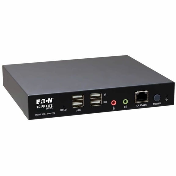 Eaton Tripp Lite Series KVM over IP Remote-User Console Station, TAA - 1 Computer(s) - 1920 x 1200 - 1 x Network (RJ-45) - 4 x USB - 1 x HDMI - Desktop, Rack-mountable - TAA Compliant