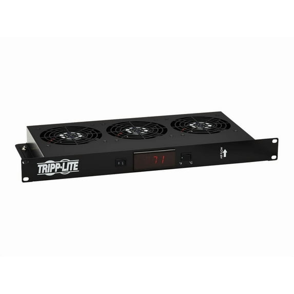 Eaton Tripp Lite Series 1U Blanking Panel with Temperature Sensor and High-Performance Fans - Fan tray blank panel - with temperature sensor - AC 120 V - 101.6 mm - black - 1U - 19"