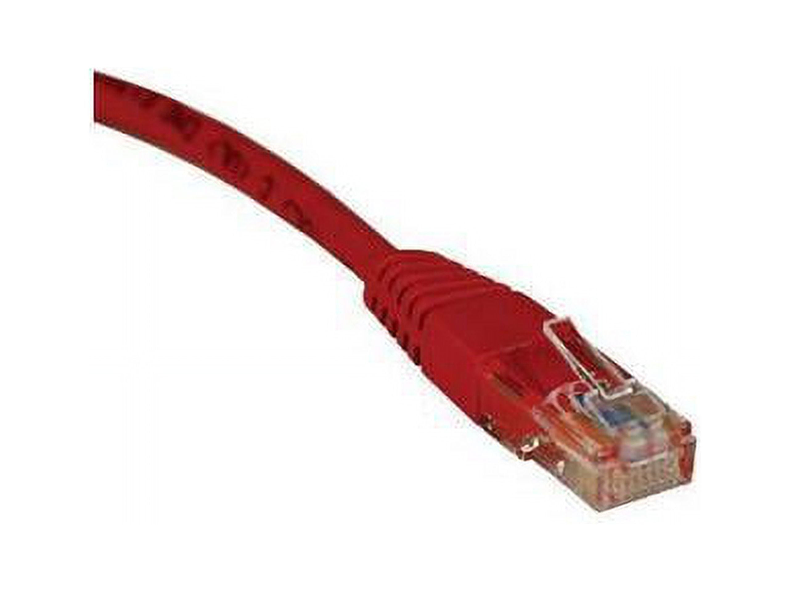 TRIPP LITE N002-003-RD 3 ft. Cat 5E Red Cat5e 350MHz Molded Patch Cable