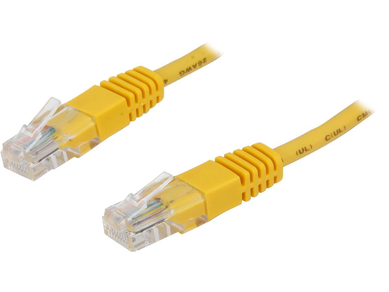 Eaton Tripp Lite Series Cat5e 350 MHz Molded (UTP) Ethernet Cable (RJ45 M/M), PoE - Yellow, 6 ft. (1.83 m) - Patch cable - RJ-45 (M) to RJ-45 (M) - 6 ft - UTP - CAT 5e - molded, stranded - yellow