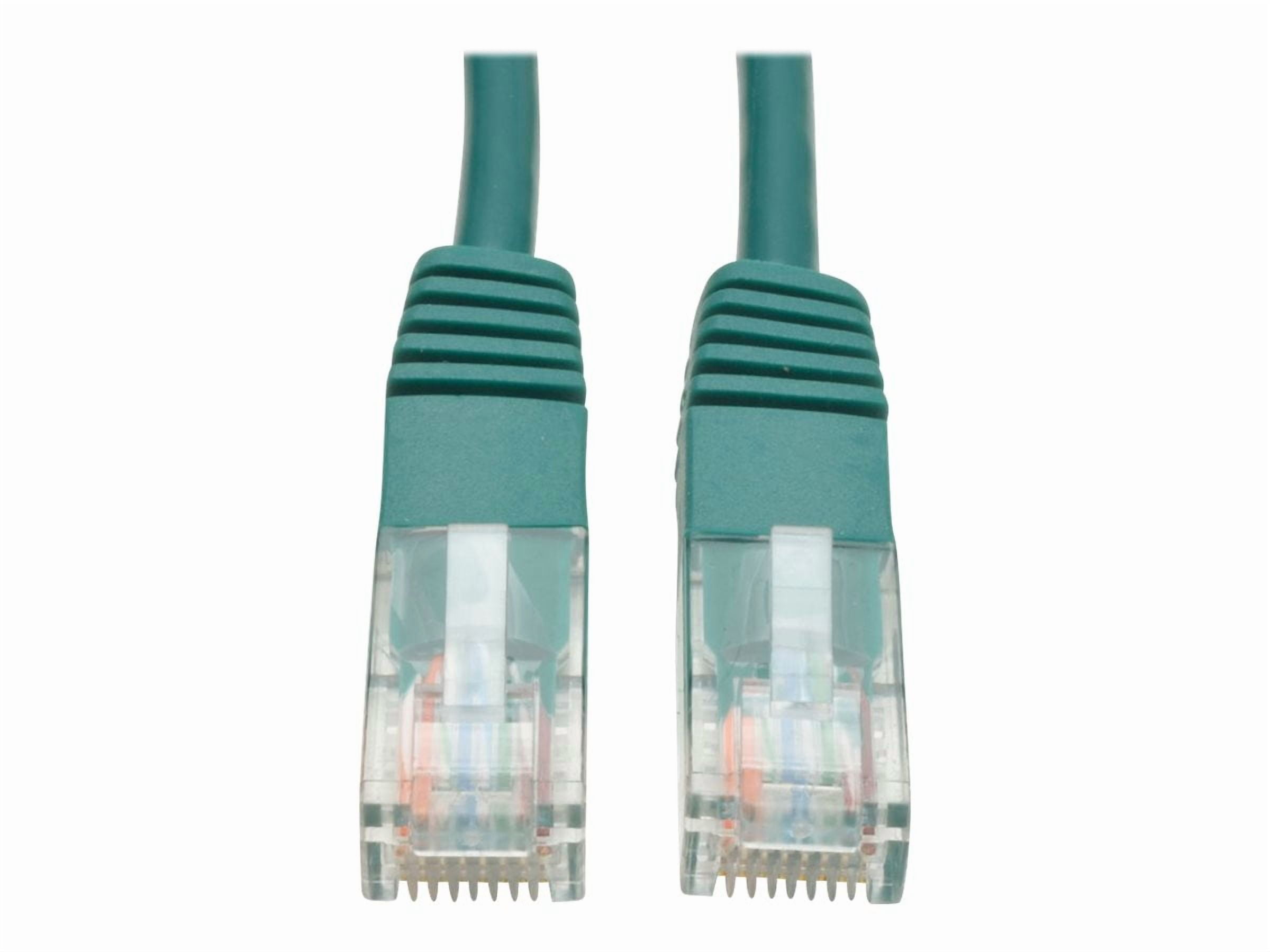 Eaton Tripp Lite Series Cat5e 350 MHz Molded (UTP) Ethernet Cable (RJ45 M/M), PoE - Green, 7 ft. (2.13 m) - Patch cable - RJ-45 (M) to RJ-45 (M) - 7 ft - UTP - CAT 5e - molded, stranded - green