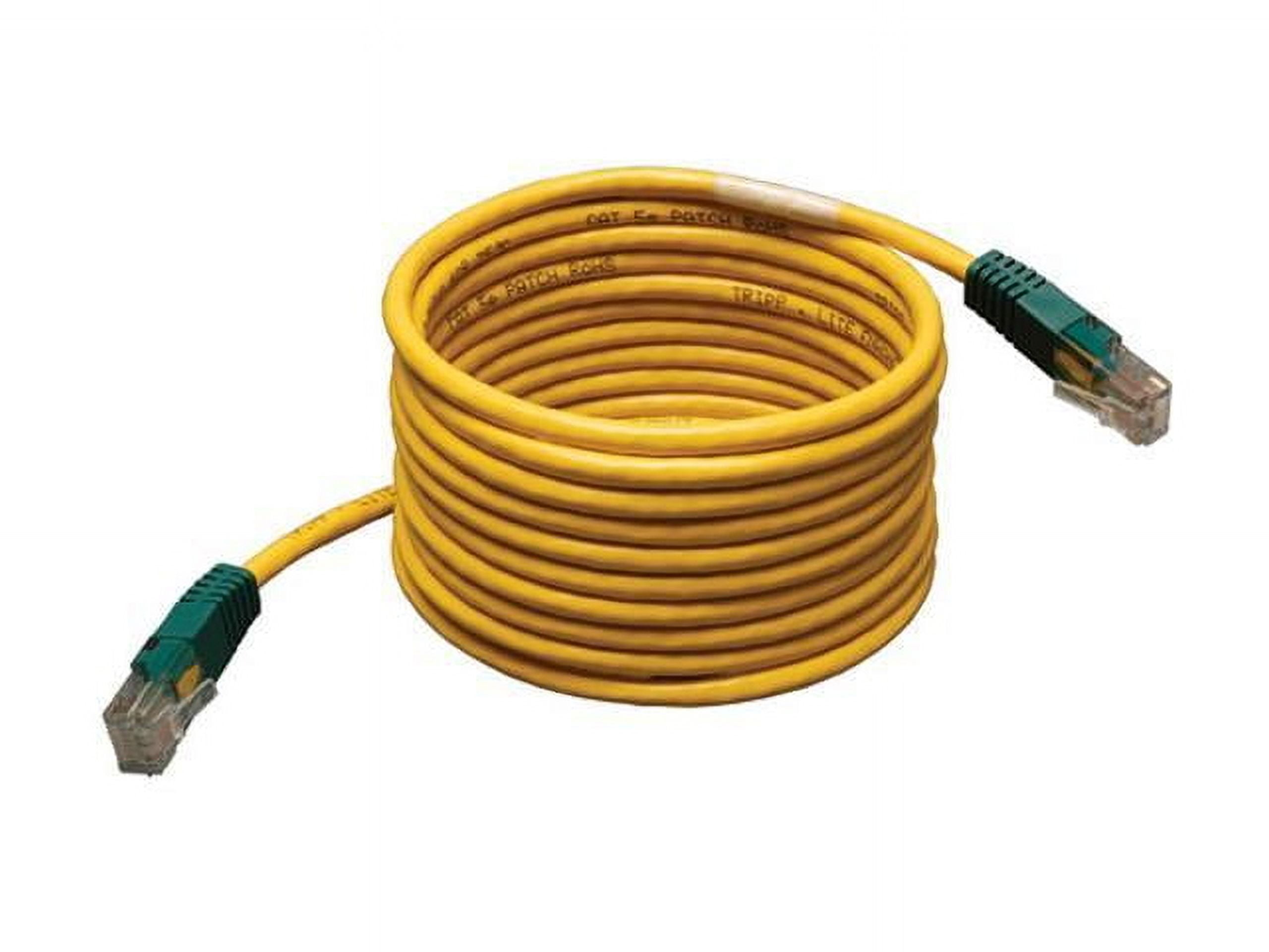 TRIPP LITE N010-010-YW 10 ft. Cat 5E (Crossover) Yellow Molded Patch Network Cable