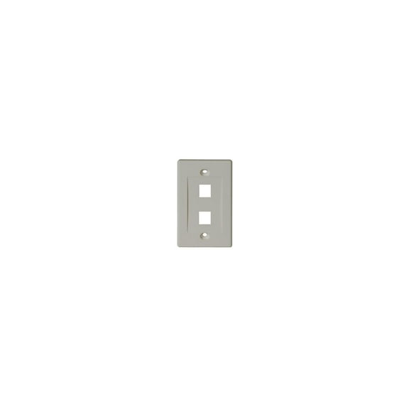 TRIPP LITE N042-001-WH 2port White Keystone Faceplate For N238 Series Jacks