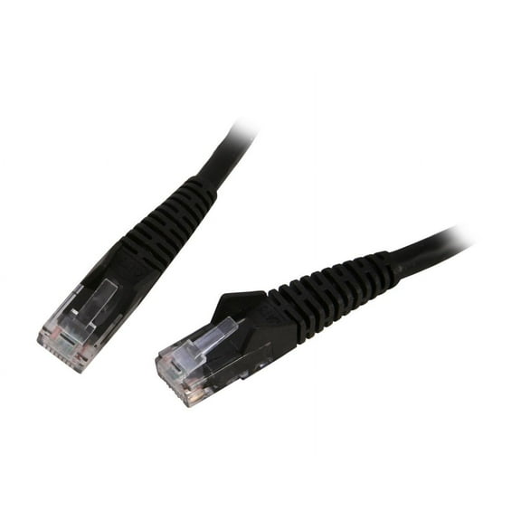 TRIPP LITE N201-007-BK 7 ft. Cat 6 Black Cat6 Gigabit Snagless Patch Cable