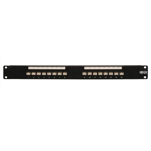 Tripp Lite 16-Port Fiber Patch Panel 62.5/125 or 50/125 LC/LC 1URM (N490-016-LCLC)