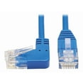 thumbnail image 1 of Tripp Lite Cat6 Ethernet Cable Left Angled UTP Slim Molded M/M Blue 10ft, 1 of 5