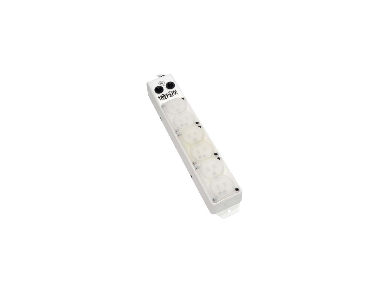 Tripp Lite Power Strip Medical 120V 6 Outlet UL1363A 15ft Right Angle Cord