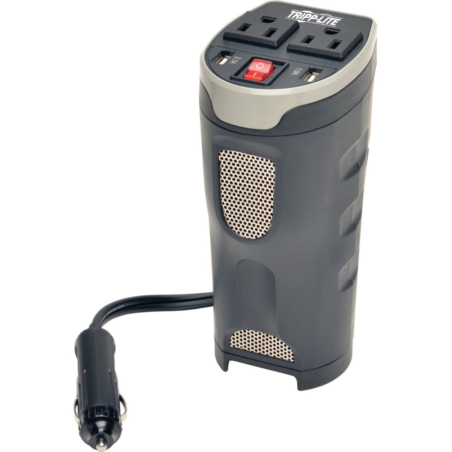 PowerVerter Ultra-Compact Car Inverter, 200 W, Two AC Outlets/Two USB Ports PowerVerter Ultra-Compact Car Inverter, 200 W, Two AC Outlets/Two USB Ports