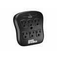 thumbnail image 1 of Tripp Lite 6-Outlet Surge Protector with Direct Plug-In, 540 Joules - Black, 1 of 3
