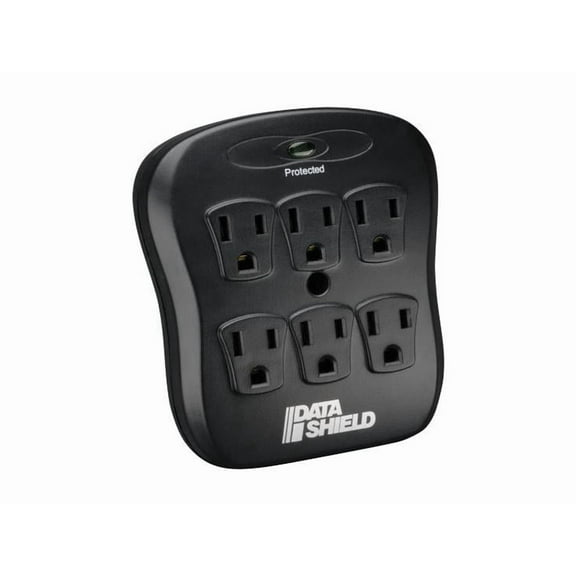 Tripp Lite 6-Outlet Surge Protector with Direct Plug-In, 540 Joules - Black