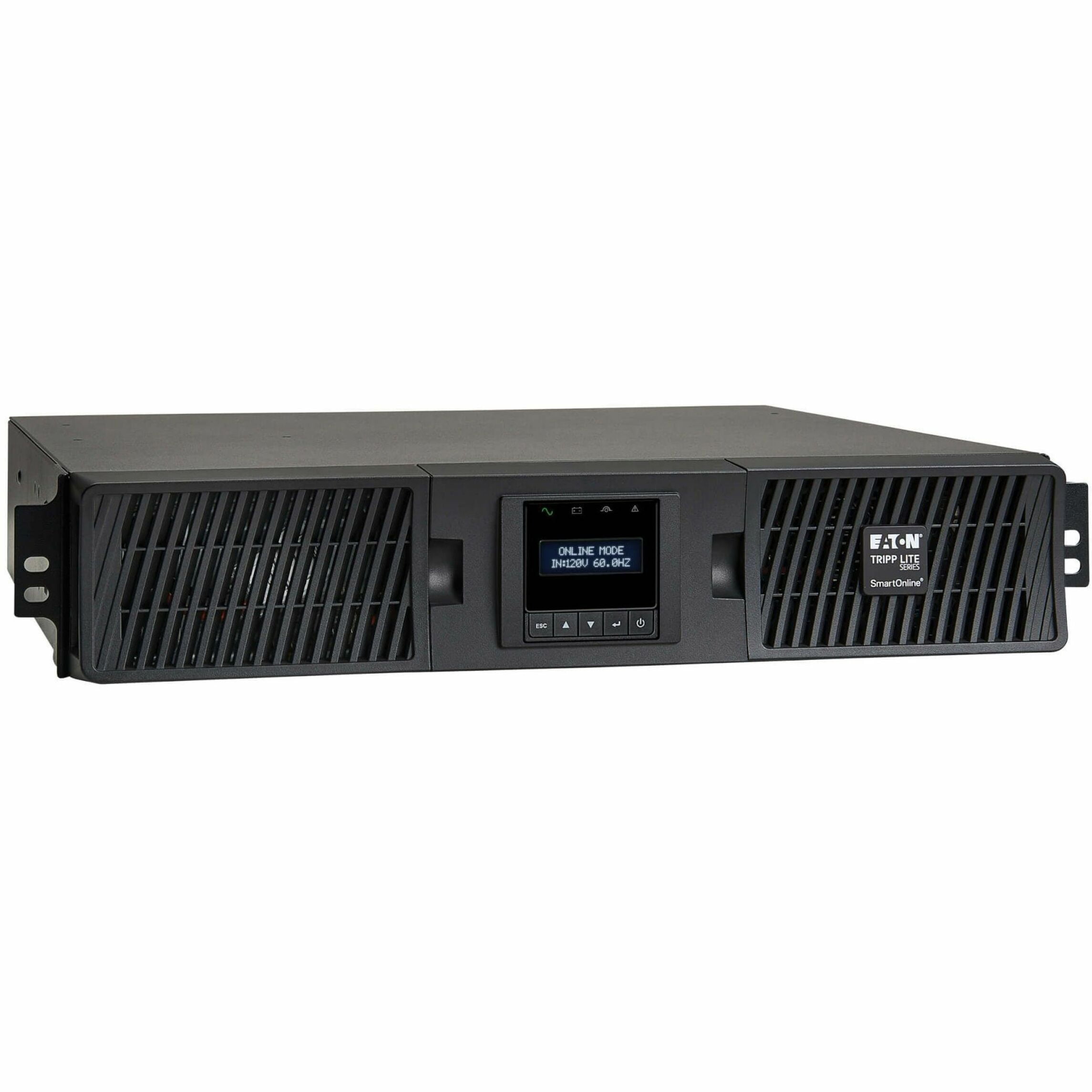 Tripp Lite UPS Smart Online 1000VA 900W 120V LCD USB DB9 WEBCARDLX 2URM (SU1000RTXLCD2UN)
