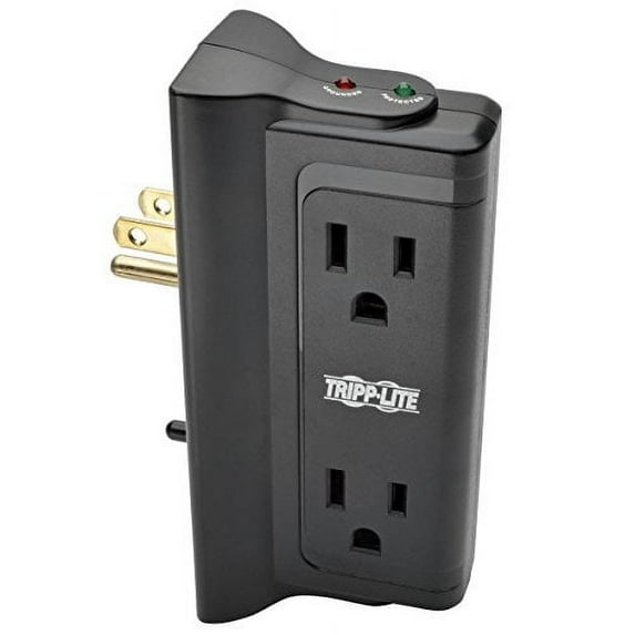 TRIPP LITE Surge Protector Plug Adapter TLP4BK