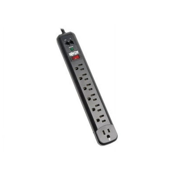 Tripp Lite Protect It! 7-Outlet Surge Protector w/ Modem/Fax Protection, 1080 J