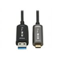 thumbnail image 1 of Tripp Lite USB-A to USB-C AOC Cable [M/M] - USB 3.2 Gen 2 Plenum-Rated Fiber Active Optical - Data Only, Black, 20 m (u428f-20m-d3), 1 of 6