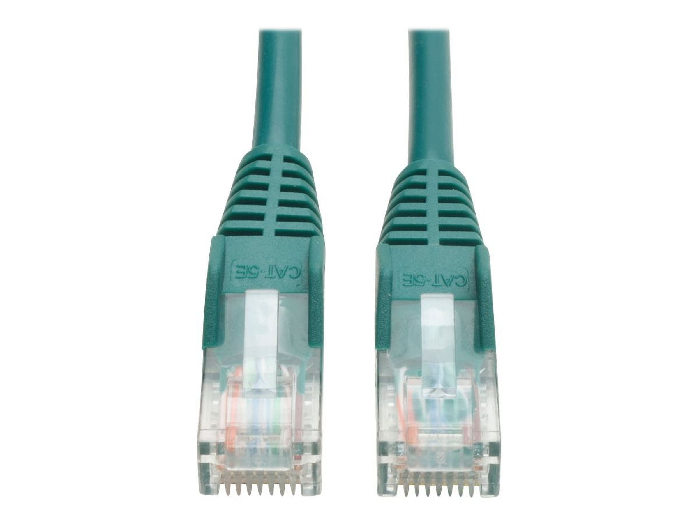 Eaton Tripp Lite Series Cat5e 350 MHz Snagless Molded (UTP) Ethernet Cable (RJ45 M/M), PoE - Green, 14 ft. (4.27 m) - Patch cable - RJ-45 (M) to RJ-45 (M) - 4.27 m - UTP - CAT 5e - molded, snagless, stranded - green